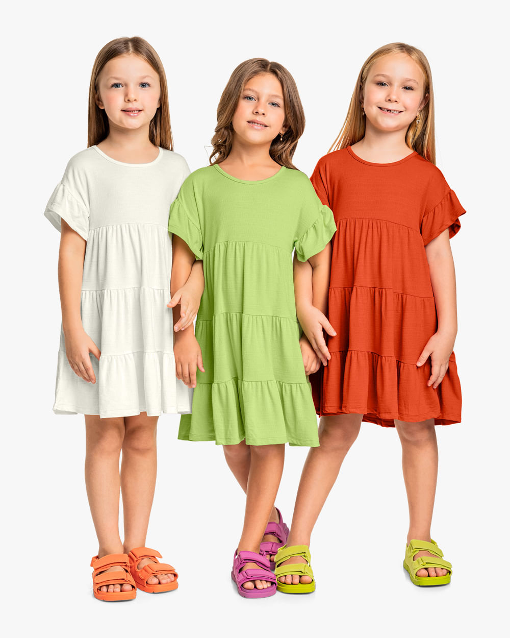 Vestido Infantil em Viscose Kely Kety