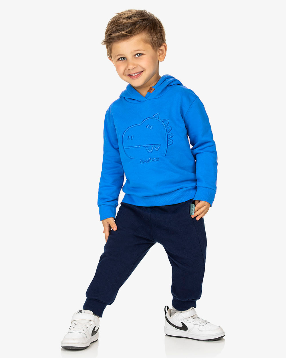 Calça Infantil Menino em Moletom ReiRex - Oxford