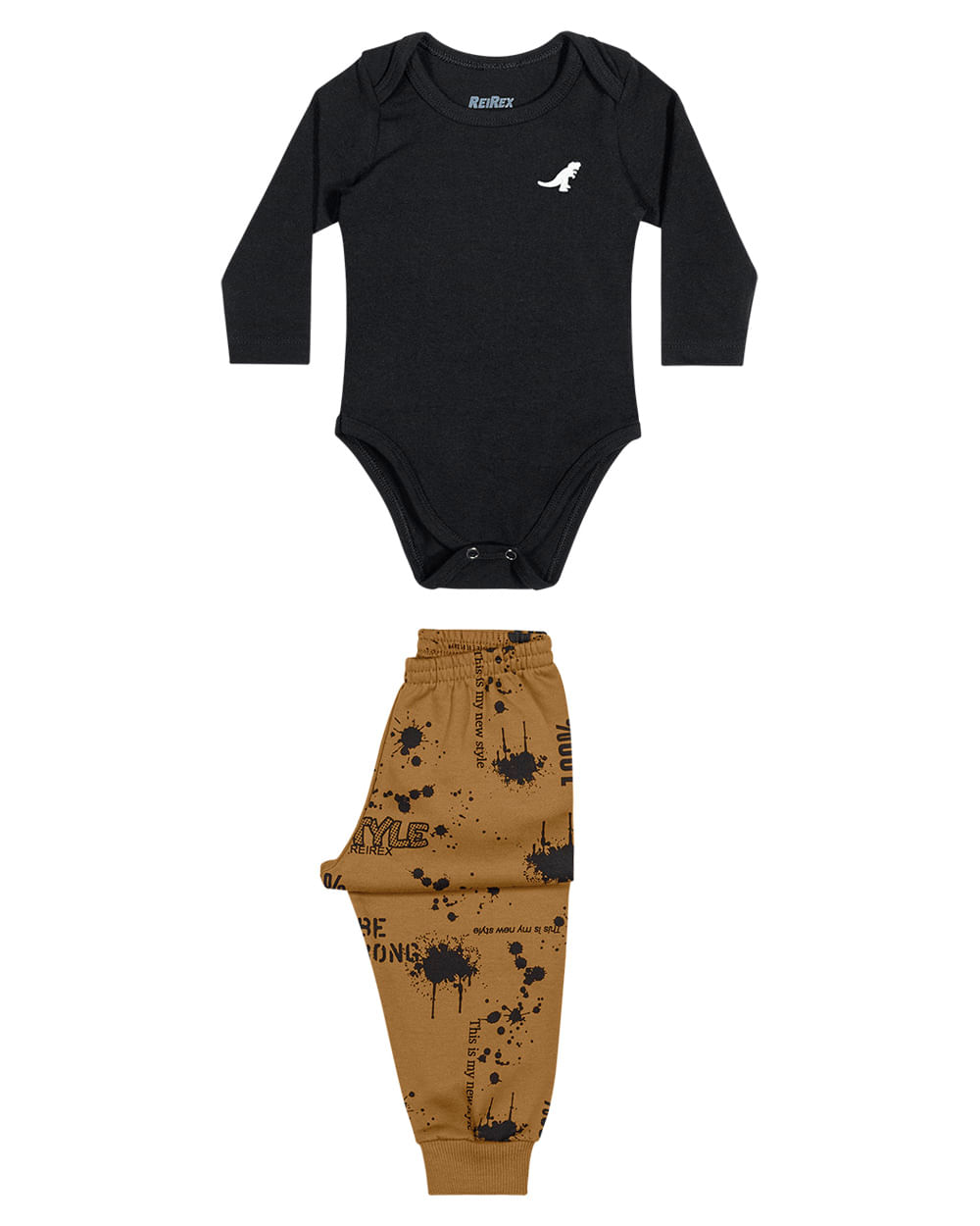 Conjunto Bebê Menino ReiRex Moletom