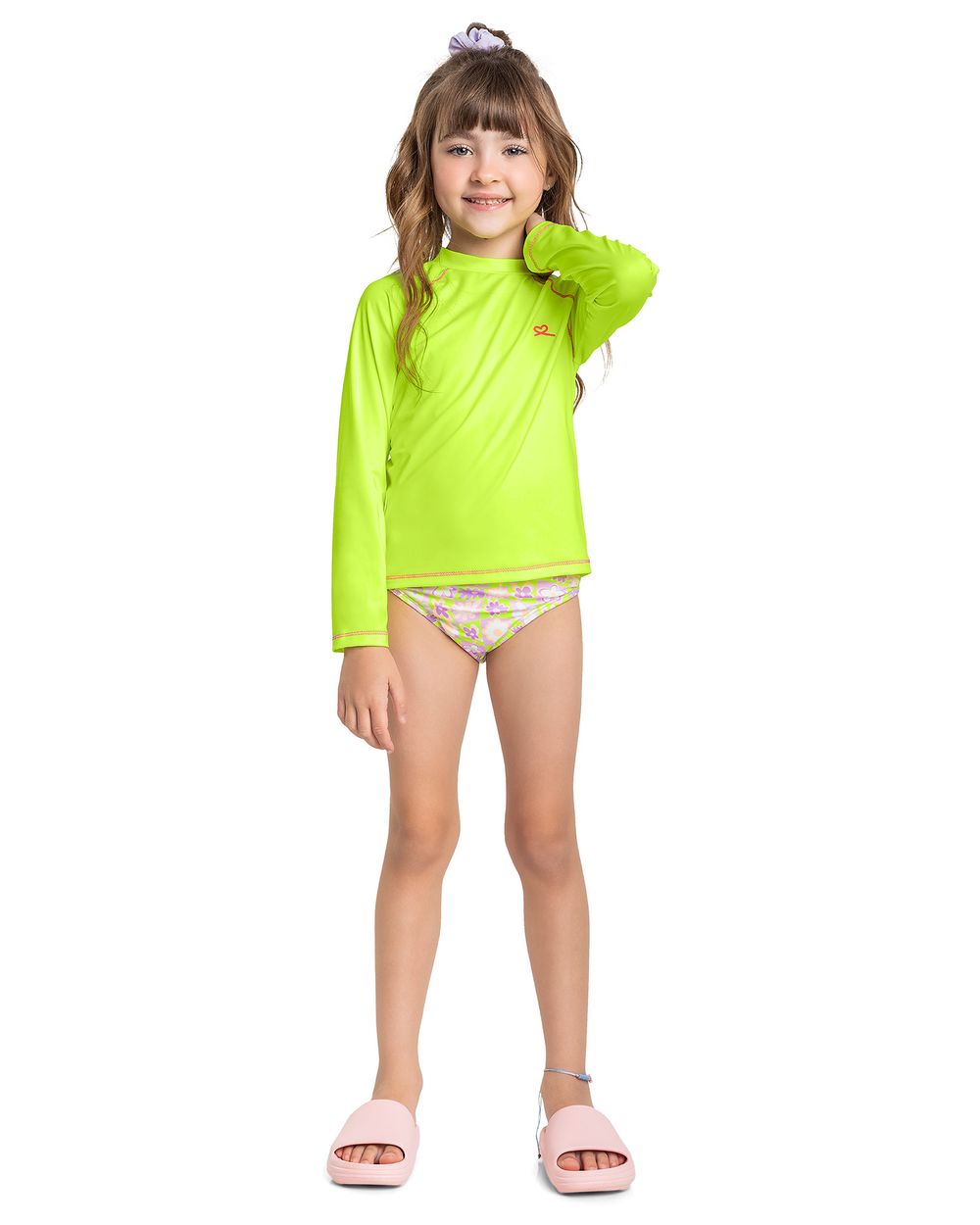 Blusa de Praia com Proteção UV Infantil Menina Kely Kety