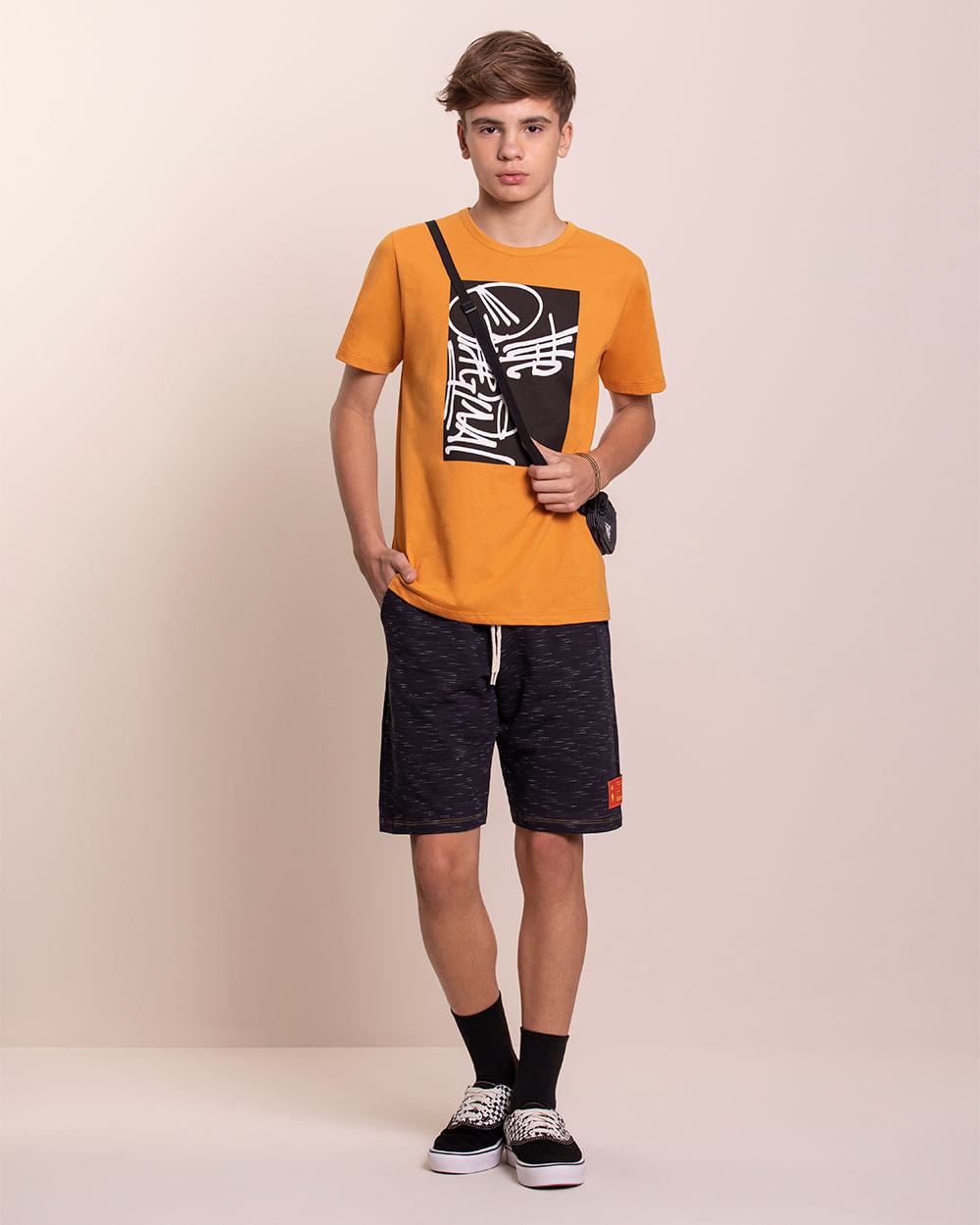 Conjunto Juvenil Masculino Camiseta e Bermuda Based