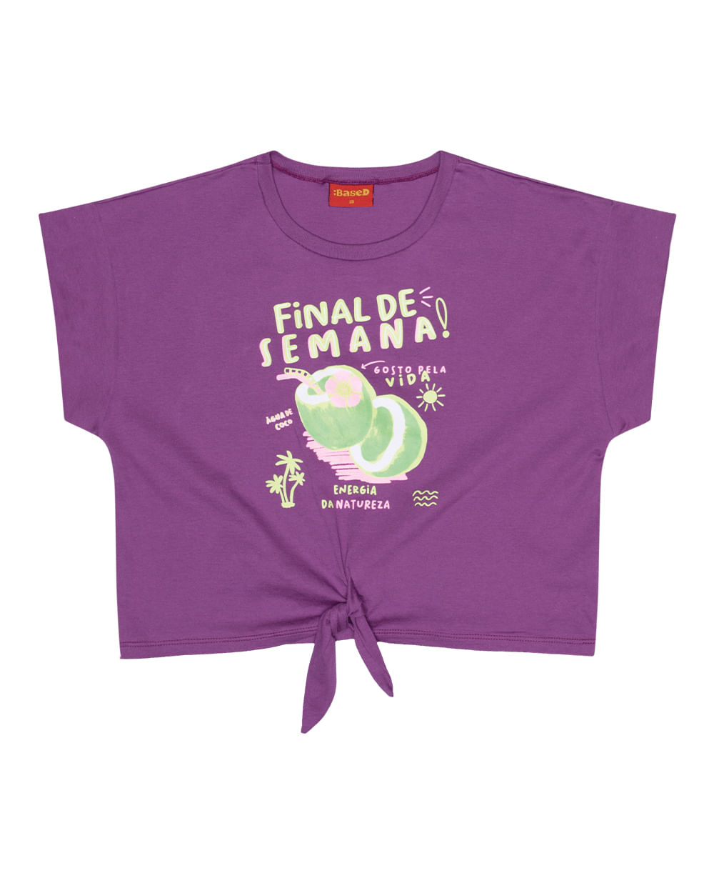 Blusa Juvenil com Amarração em Meia Mlaha Based