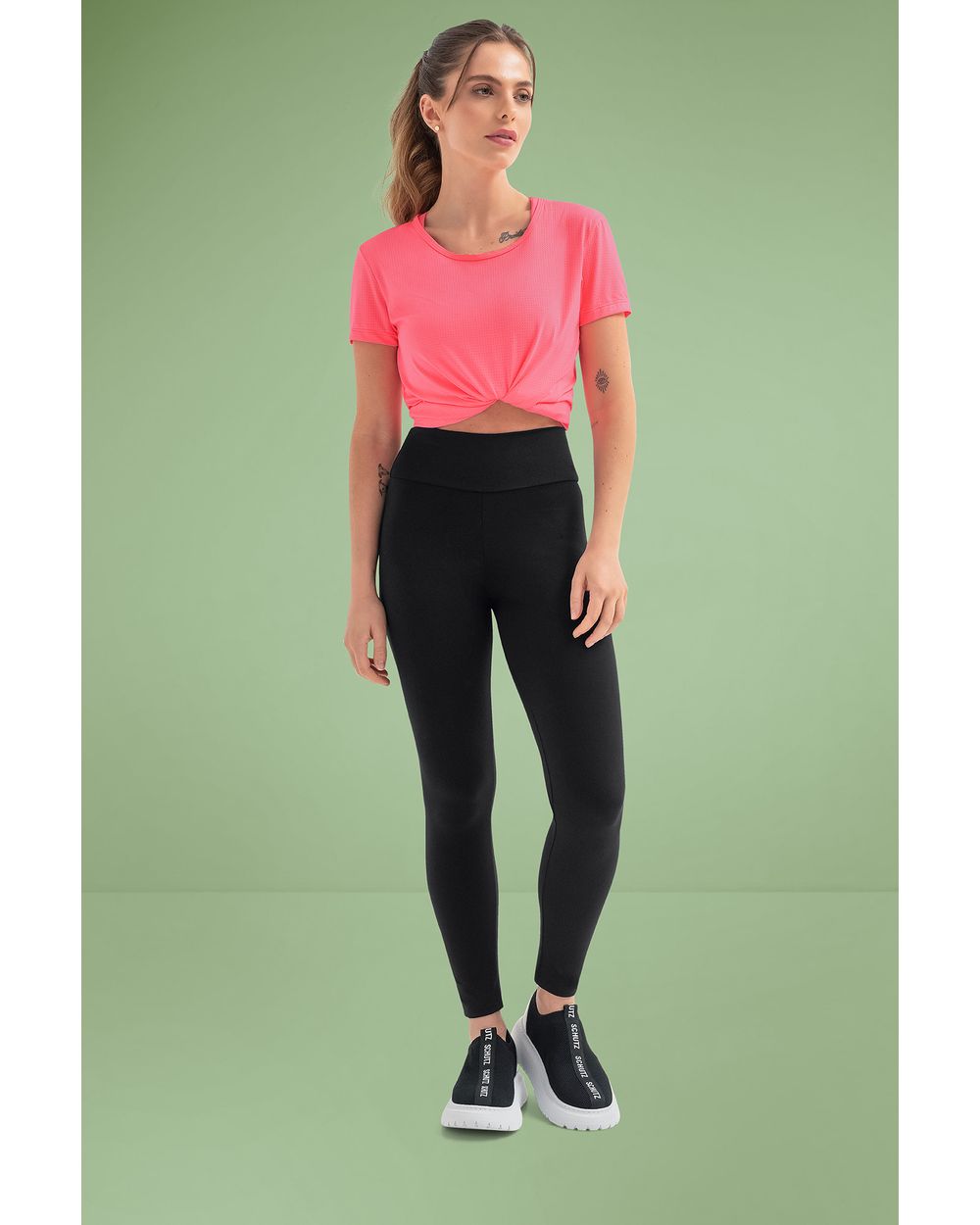 Blusa Mullet Fitness Feminina Cereja Rosa