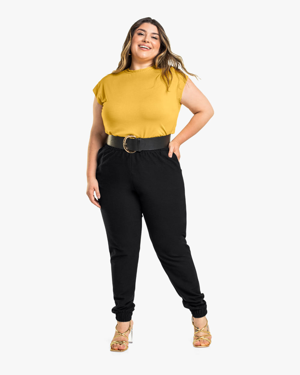 Blusa Manga Curta Plus Size Cereja Rosa