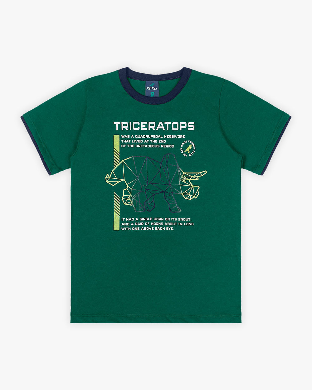 Camiseta Infantil Masculina Estampa Triceratops - ReiRex - Hunter