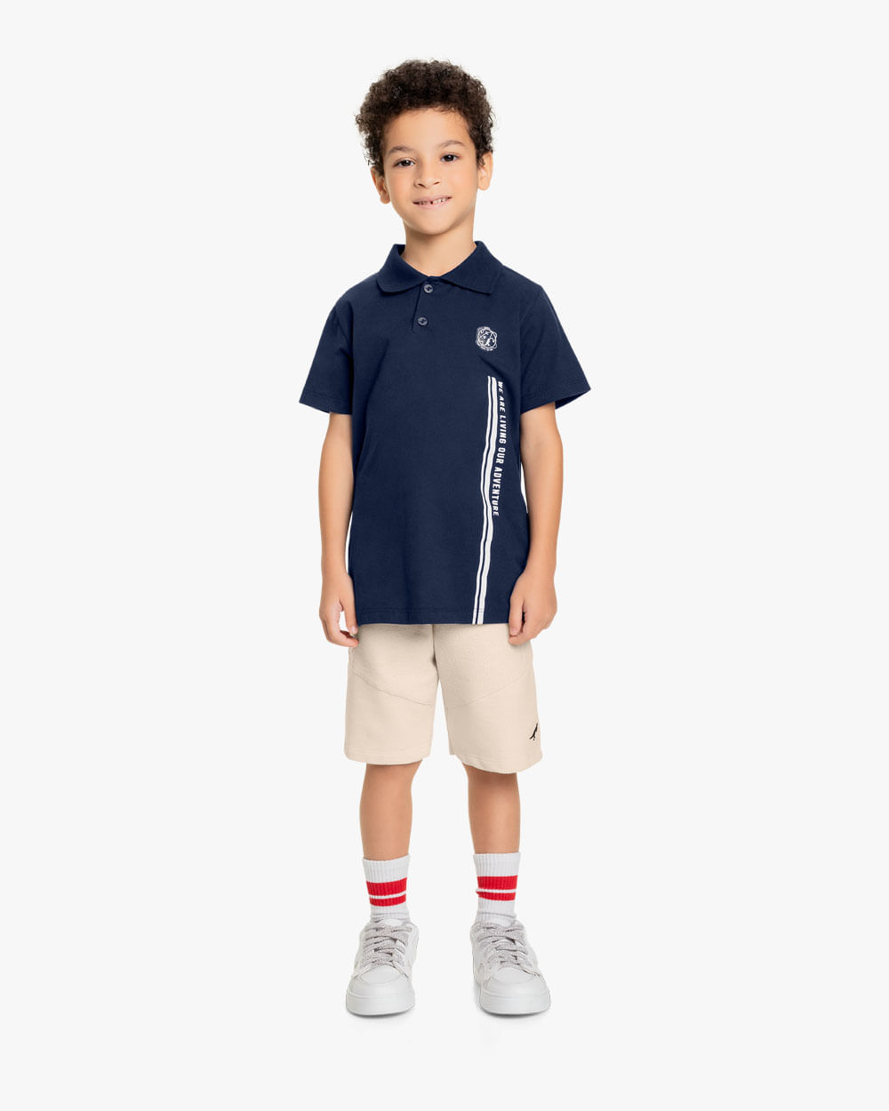 Camisa Polo Infantil Masculina em Meia Malha - Reirex - Oxford