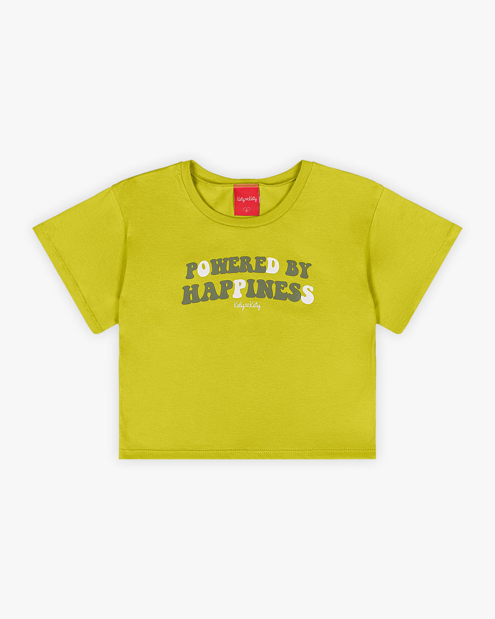 Blusa Infantil em Meia Malha com Estampa - Kely Kety - Aspargo