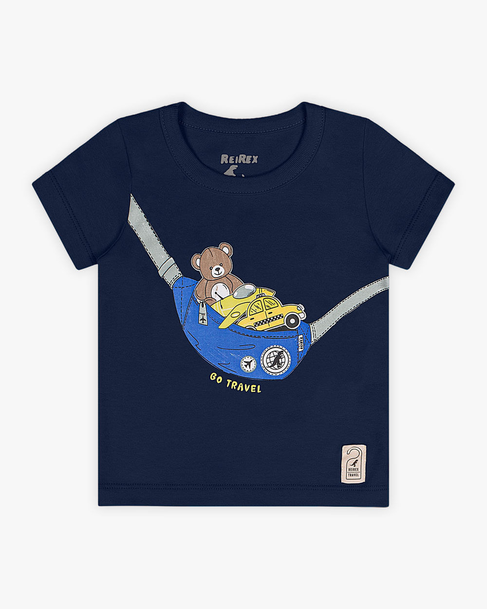 Camiseta Bebê Estampada em Meia Malha - ReiRex - Oxford