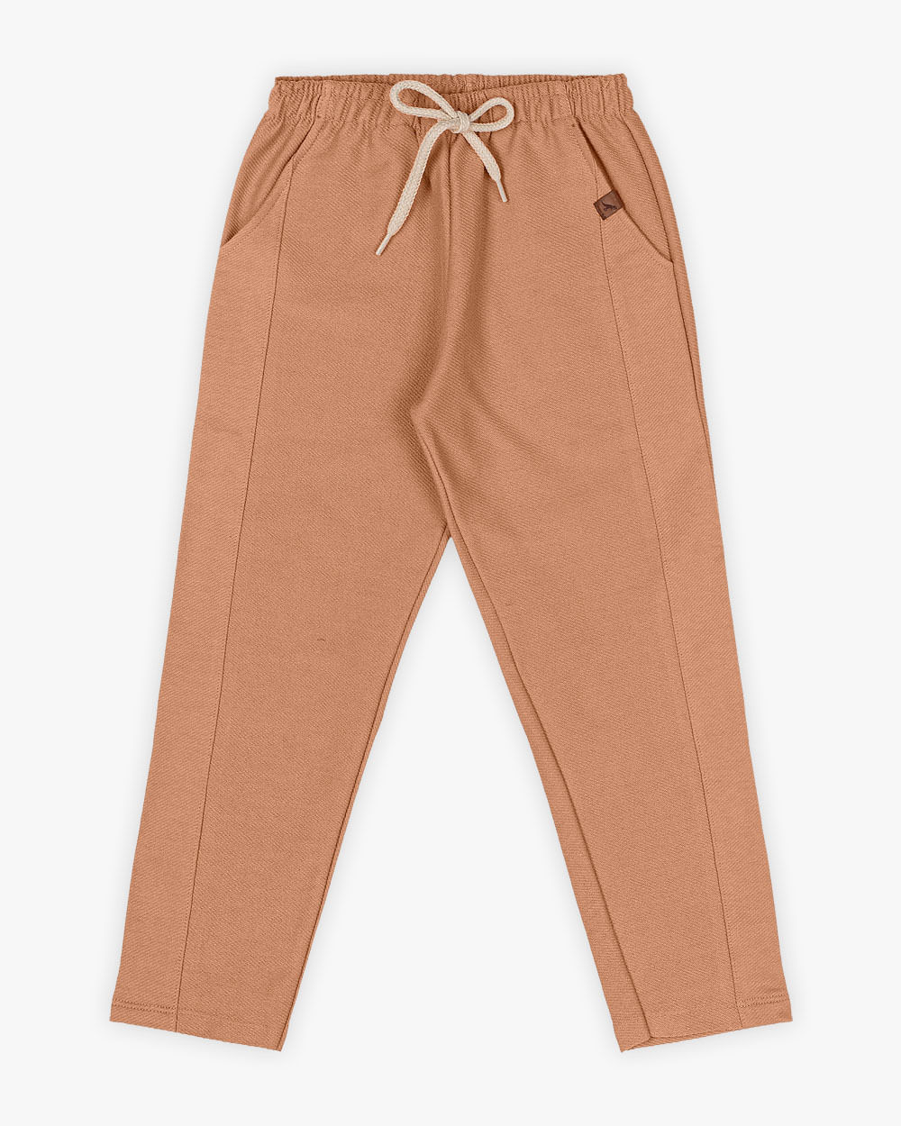 Calça Infantil Masculina em Moletinho Sarjado - ReiRex - Aveia