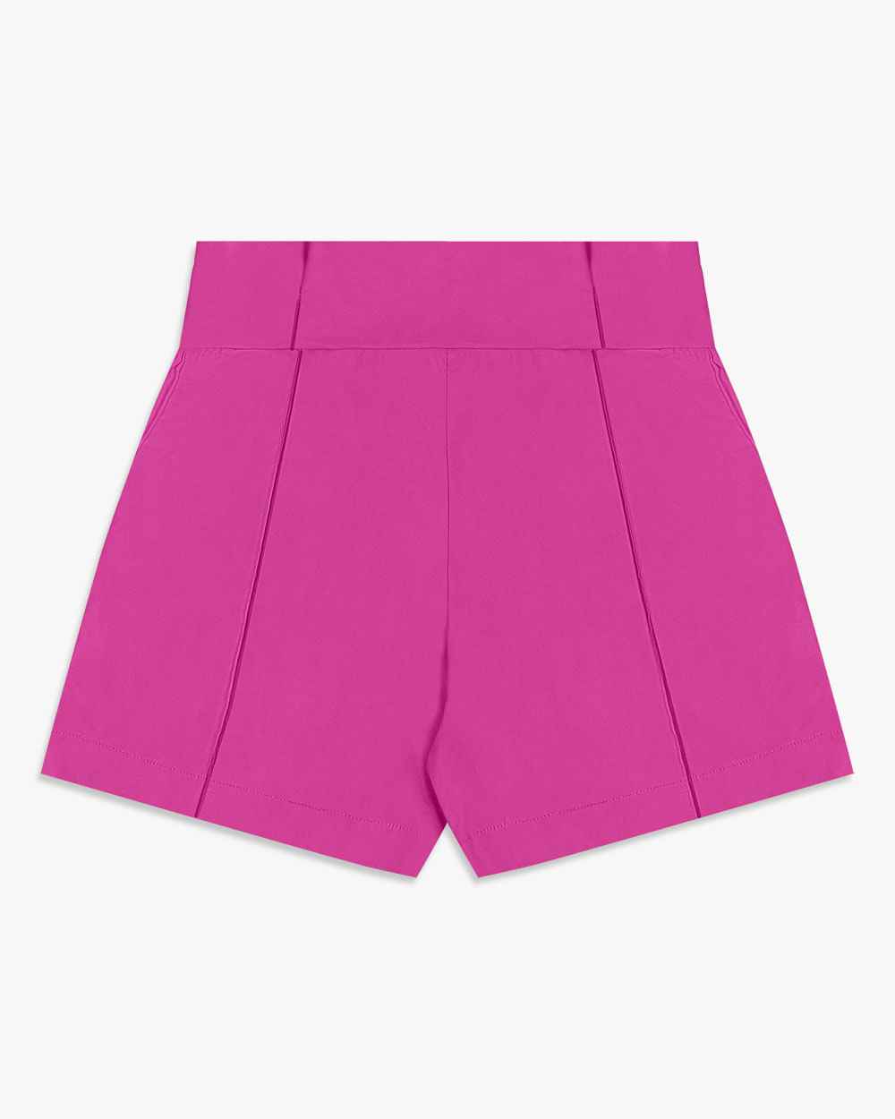 Shorts Feminino em Alfaiataria com Bolso - Cereja Rosa - Violet