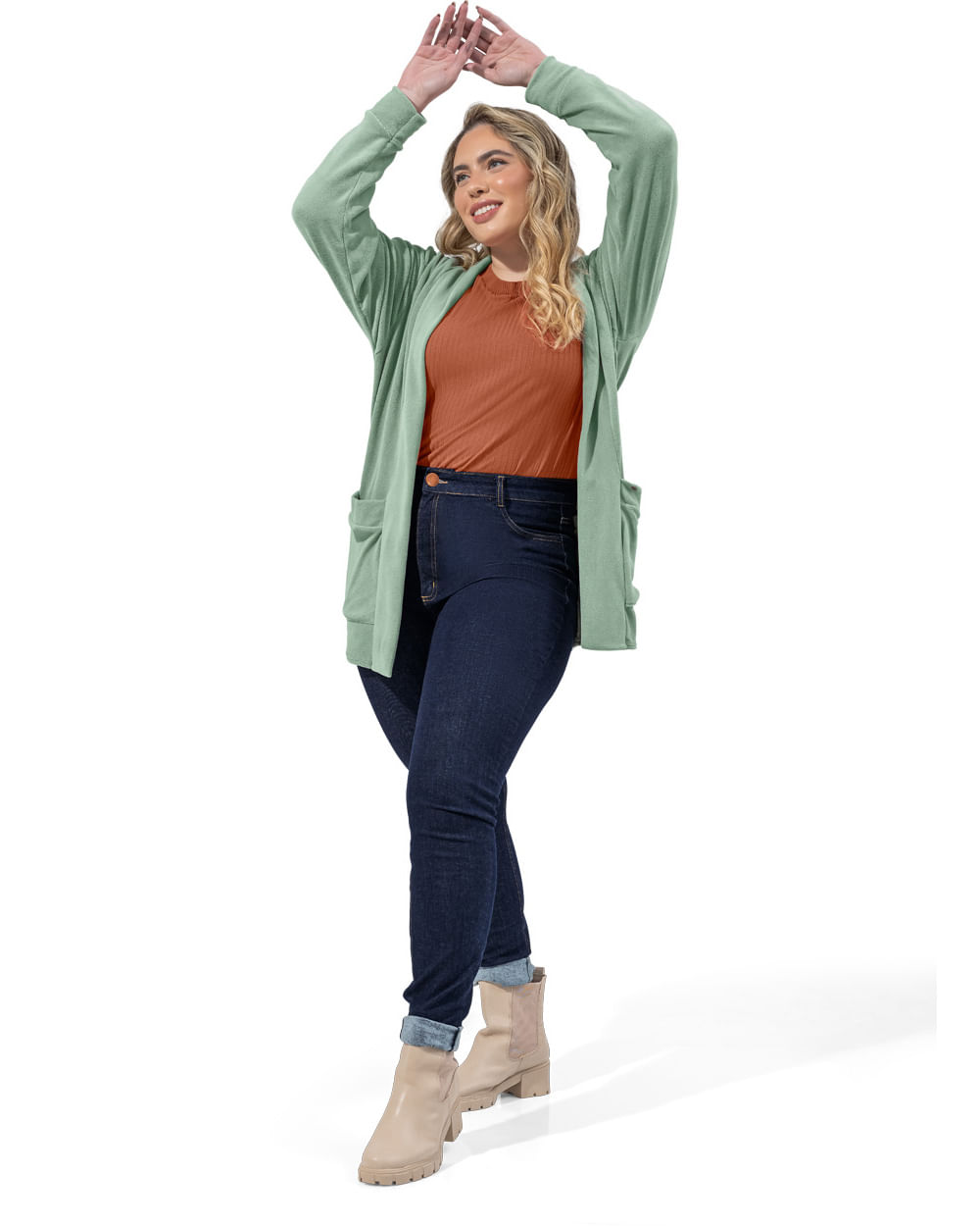 Calça Jeans Feminina Cereja Rosa Tecnologia 360