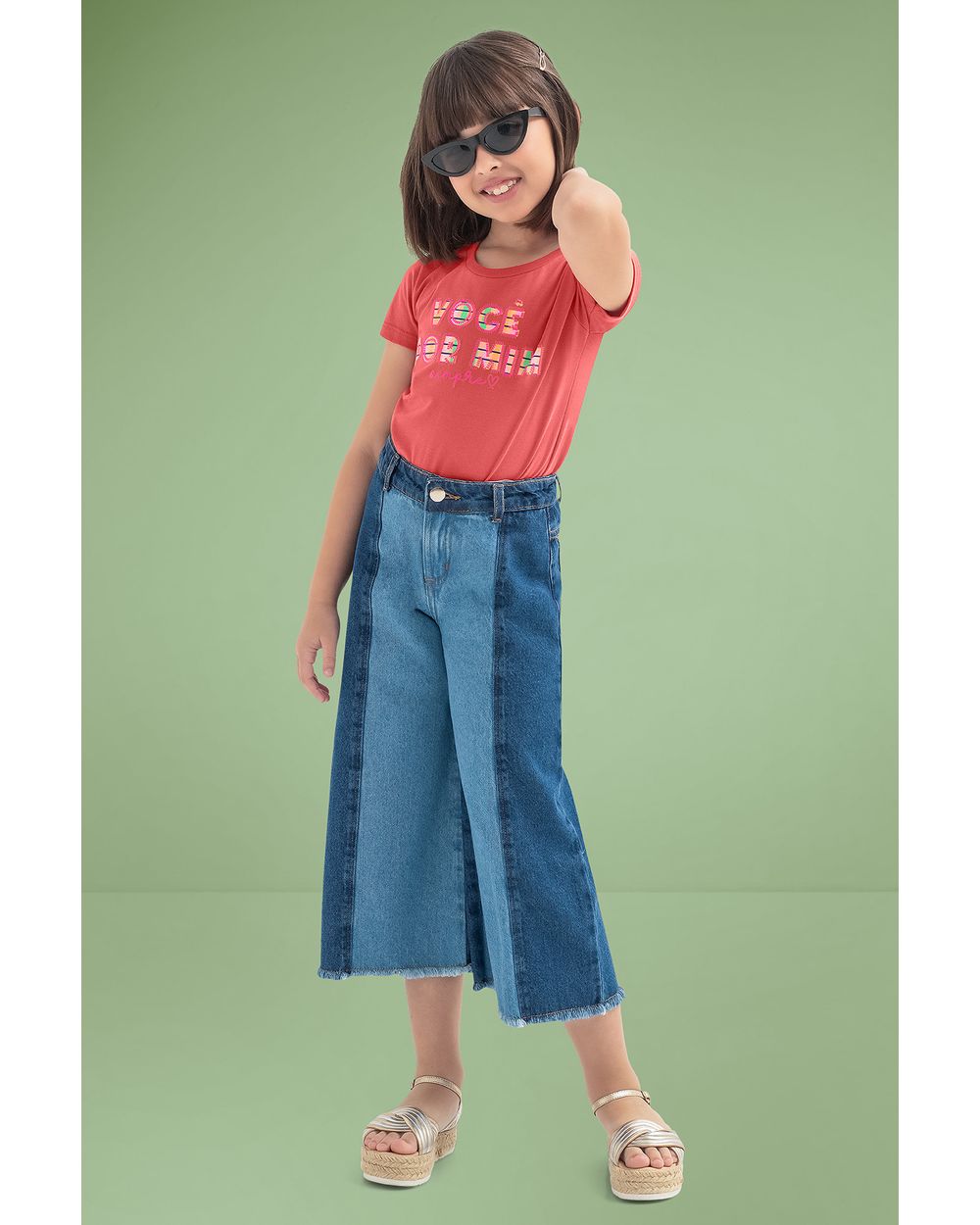 Blusa Infantil Meia Malha Mãe e Filha
