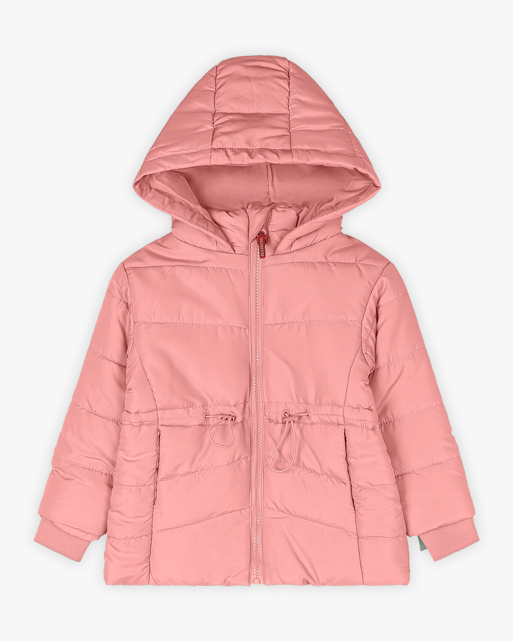 Jaqueta Puffer Infantil Menina com Capuz e Bolso - Kely Kety - Rosa