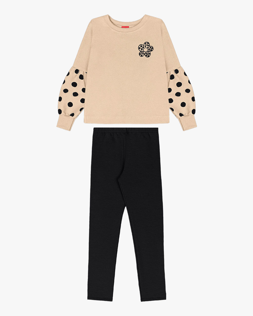 Conjunto Infantil Menina Blusão e Legging - Kely Kety - Deserto